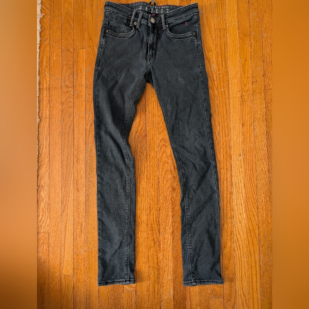 LP LOUIS PHILIPPE Classic Black Skinny Jeans for Men 30 Albert Fit